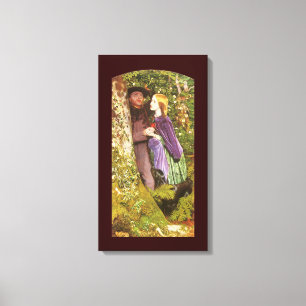 Die lange Verlobung von Arthur Hughes, Vintage Art Leinwanddruck