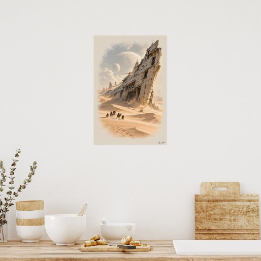 Die lange Wartezeit Poster (Küche)