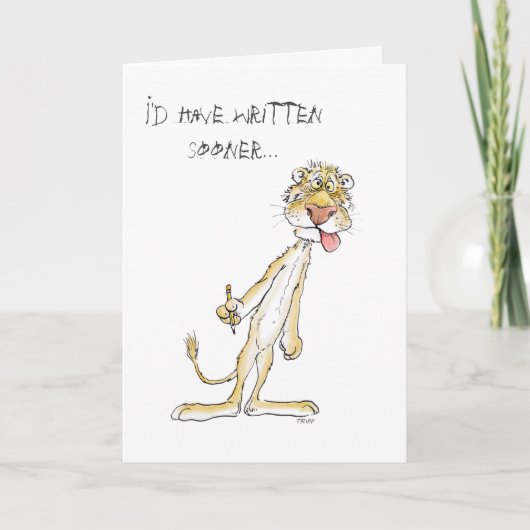 Die lange Zeit, keine schreiben! Karte (Vorderseite)