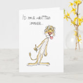 Die lange Zeit, keine schreiben! Karte (Gelbe Blume)