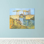 Die Langlois-Brücke in Arles mit Frauen waschen Leinwanddruck (Insitu (Holzboden))