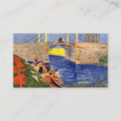 Die Langlois-Brücke in Arles mit Frauen waschen Visitenkarte (Rückseite)