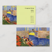 Die Langlois-Brücke in Arles mit Frauen waschen Visitenkarte (Vorne/Hinten)