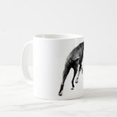 Die langsame Pivot - B&W Motion Study Kaffeetasse (Vorderseite Links)