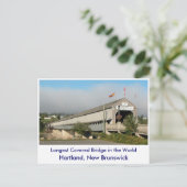 Die längste bedeckte Brücke der Welt... Postkarte (Stehend Vorderseite)