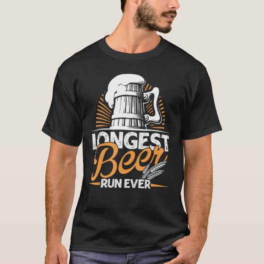 Die längste Bier-Laufbahn aller Zeiten T-Shirt (Vorderseite)