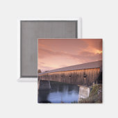 Die längste gedeckte Brücke in den Staaten Magnet (Vorderseite/Rückseite)