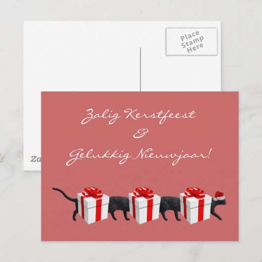 Die längste Katze der Welt Postkarte (Vorne/Hinten)