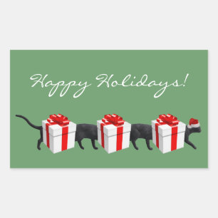 Die längste Katze der Welt Rechteckiger Aufkleber