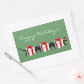 Die längste Katze der Welt Rechteckiger Aufkleber (Umschlag)