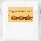 Die längste Katze der Welt Rechteckiger Aufkleber (Tasche)