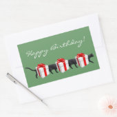 Die längste Katze der Welt Rechteckiger Aufkleber (Umschlag)