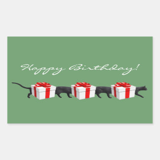 Die längste Katze der Welt Rechteckiger Aufkleber