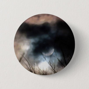Die längste nächtliche Wintersolstik Kunst Button