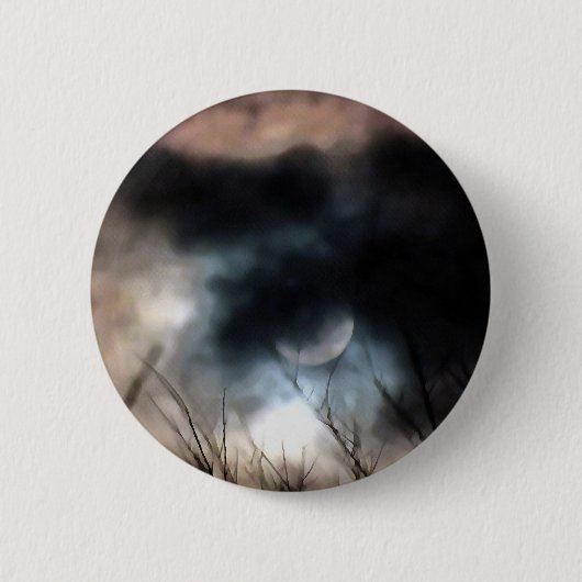 Die längste nächtliche Wintersolstik Kunst Button (Vorderseite)