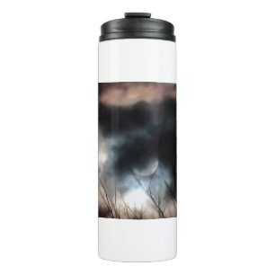 Die längste nächtliche Wintersolstik Kunst Thermosbecher