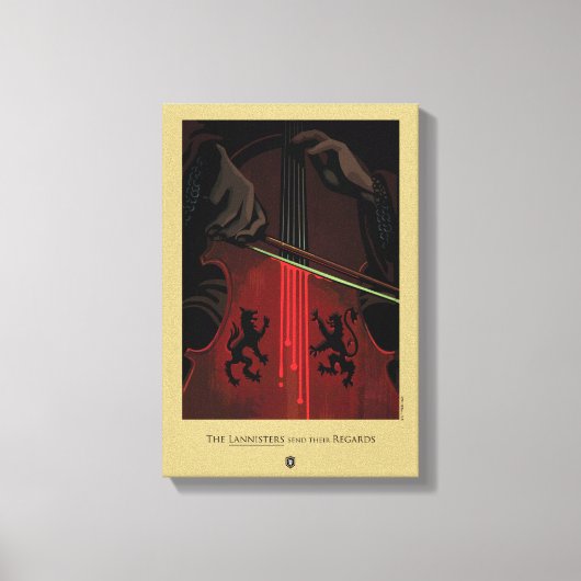 Die Lannisters schicken ihre Ansichten Leinwanddruck (Vorderseite)