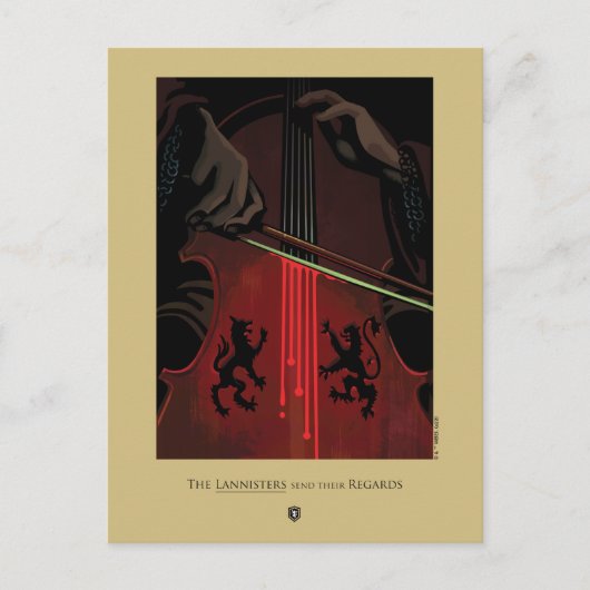 Die Lannisters schicken ihre Ansichten Postkarte (Vorderseite)