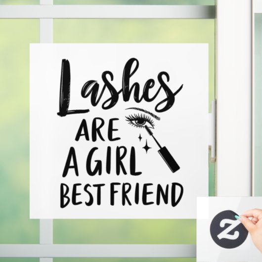 Die Lashes sind die Hauptgerichte, die sich in der Fensteraufkleber (Zuhause)
