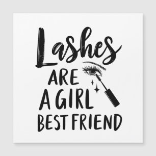 Die Lashes sind die Hauptgerichte, die sich in der Magnetkarte
