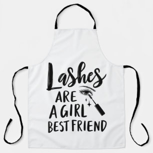 Die Lashes sind die Hauptgerichte, die sich in der Schürze