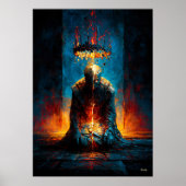 Die Last der Krone – Monumentaler Expressionismus Poster (Vorne)