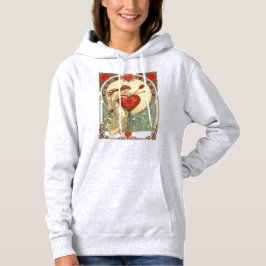Die Last der Liebe Vintage Art Nouveau Romanze Hoodie