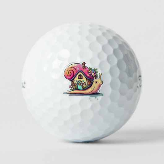 "Die Last der Schnecke" Golfball (Vorderseite)