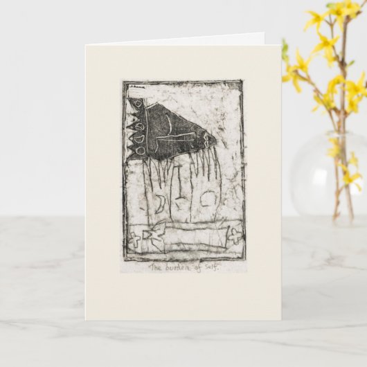 Die Last des Selbst Karte (Gelbe Blume)