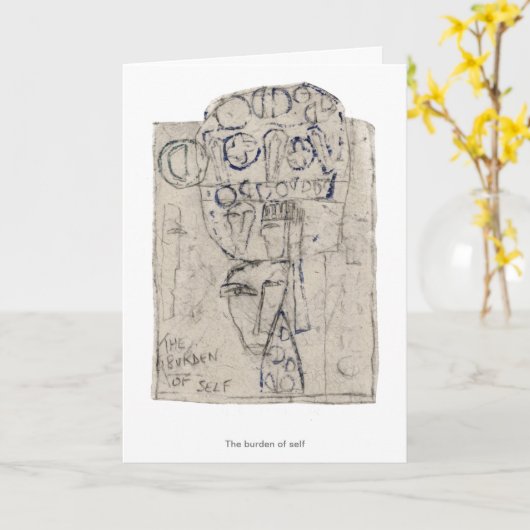 Die Last des Selbst - Karte (Gelbe Blume)