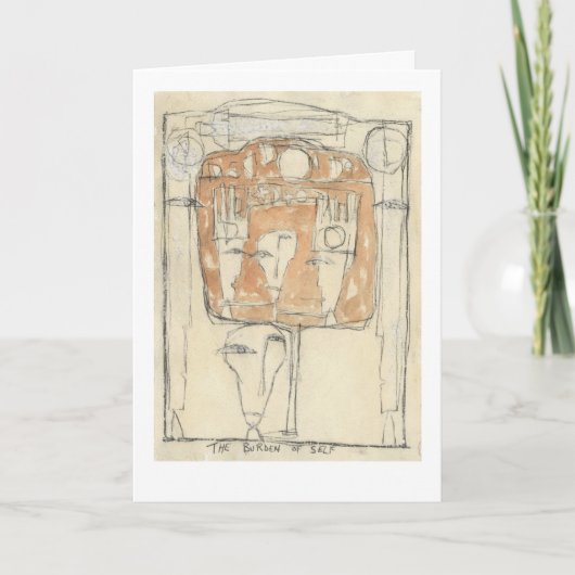 Die Last des Selbst. Karte (Vorderseite)