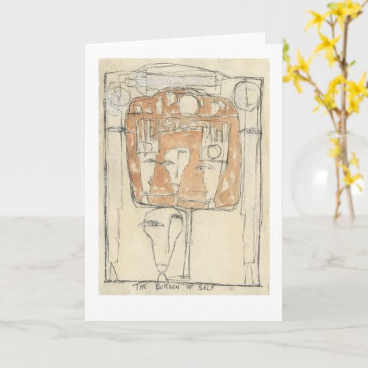 Die Last des Selbst. Karte (Gelbe Blume)