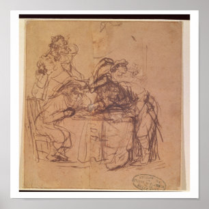 Die Laster des verschwenderischen Sohns (Feder auf Poster