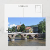 Die Lateinerbrücke. Sarajevo. Postkarte (Vorne/Hinten)