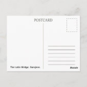 Die Lateinerbrücke. Sarajevo. Postkarte (Rückseite)