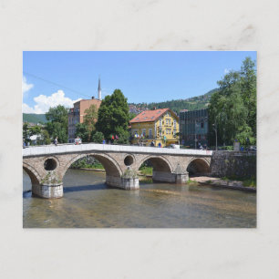 Die Lateinerbrücke. Sarajevo. Postkarte