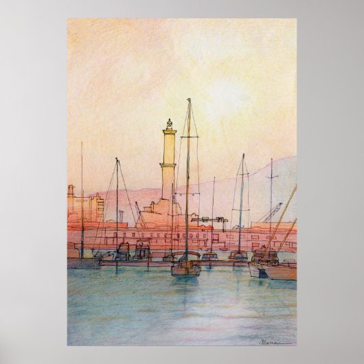 Die Laterne Genuas Poster (Vorne)