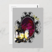 Die Laterne und die Libelle - Magisch Vintag Postkarte (Vorne/Hinten)