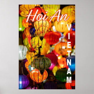 Die Laternen in Hoi An, Vietnam Poster