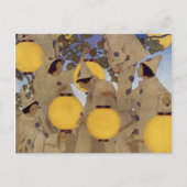 Die Laternenbären - Maxfield Parrish Postkarte (Vorderseite)