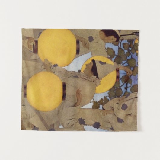 Die Laternenbären - Maxfield Parrish Wandteppich (Vorderseite (Horizontal))