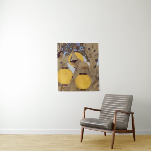 Die Laternenbären - Maxfield Parrish Wandteppich (Beispiel)