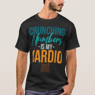 Die laufende Nummer ist die Cardio Retro-Buchführu T-Shirt