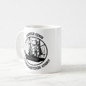 Die laughingstock-Crew Kaffeetasse (Vorderseite Links)