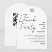 Die Launch-Party Einladung (Vorne/Hinten)