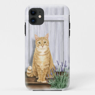 Die Lavendel Door Cat iPhone 11 Hülle