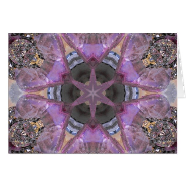 Die Lavendel-Kristallstern-Mandala (Vorderseite (Horizontal))