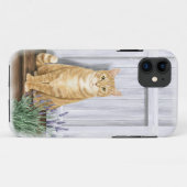 Die Lavendertür-Katze Case-Mate iPhone Hülle (Rückseite (Horizontal))