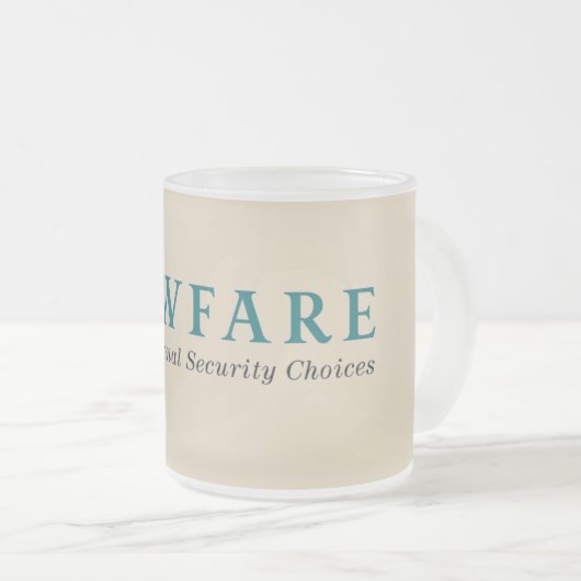 Die Lawfare mattierte GlasTasse Mattglastasse (VorderseiteRechts)