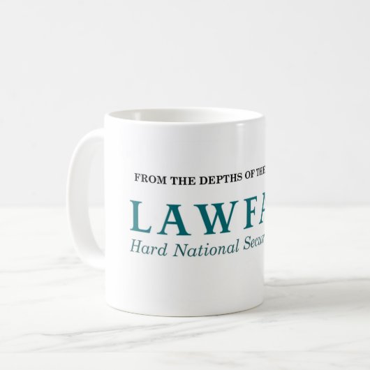 Die Lawfare Tasse (Vorderseite Links)